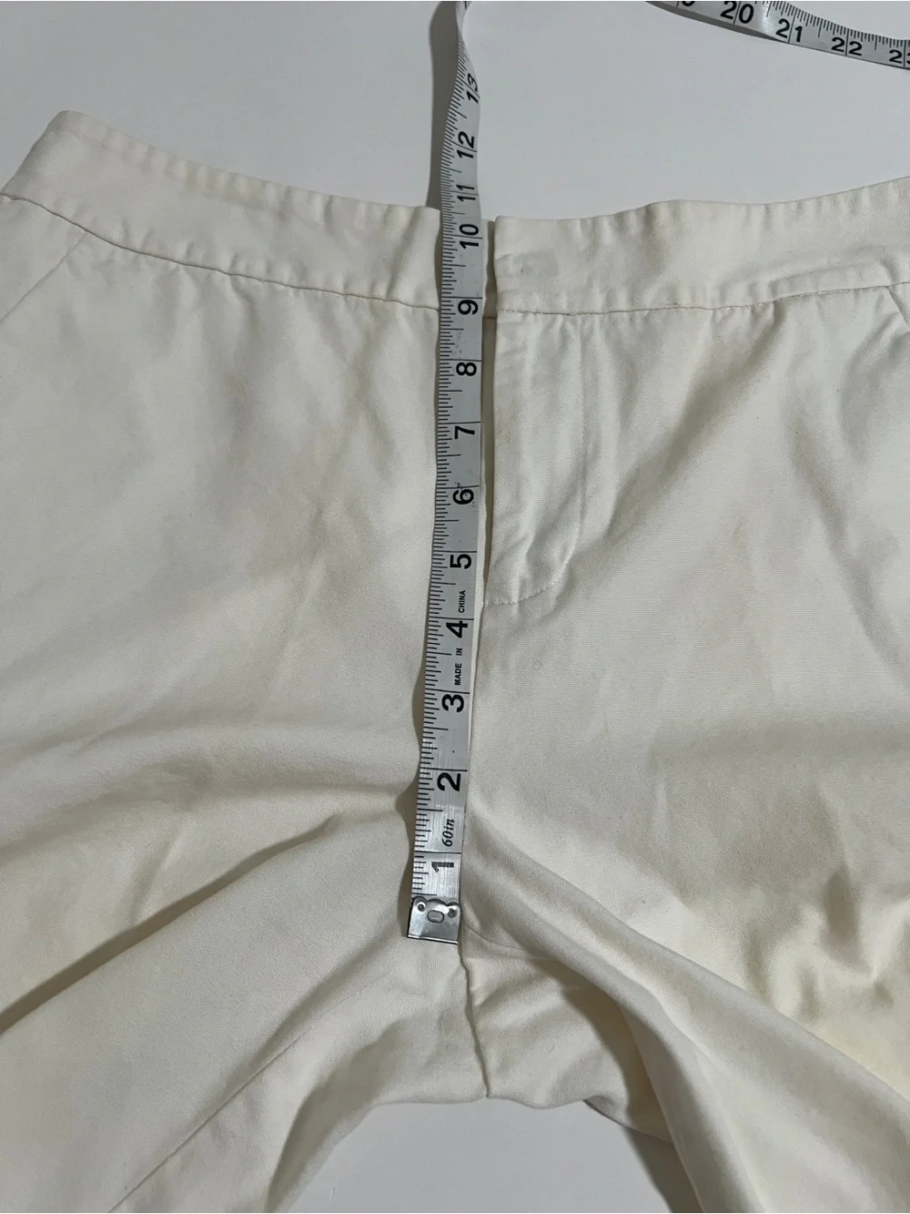 Lauren Ralph Lauren White Cotton Bermuda Knee Length Shorts Size 4